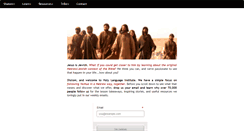 Desktop Screenshot of holylanguage.com
